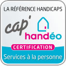 Cap'Handéo certifie nos prestations en assistante de vie